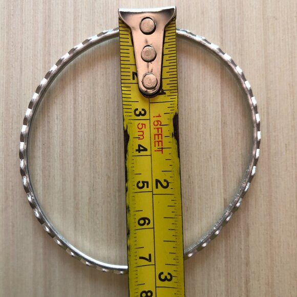 Bangle Metal Bracelets Vintage Metallic Blue, Black, Silver   Size Small - Picture 8 of 11